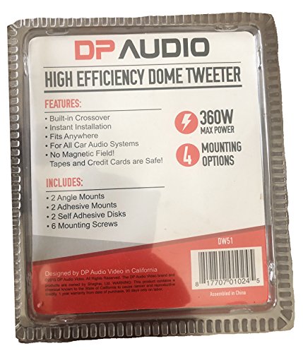 DP Audio Video High Efficiency Dome Tweeter - 360W with Bult In Crossover