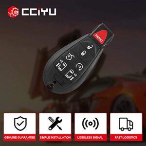 cciyu 1X Replacement Keyless Entry Remote Control Car Key Fob 7 Buttons Replacement for 08 09 10 11 12 13 14 for Volkswagen Routa for Dodge for Grand for Caravan for Chrysler Town Country 56046708AA
