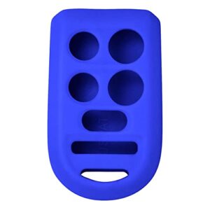 keyless2go replacement for new silicone cover protective case for honda 6 button remote key fob fcc oucg8d-399-ha – blue