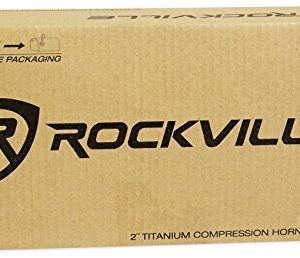 Pair Rockville RT5 2.8" Aluminum Car/Pro Tweeters w Titanium Diaphragm+Kapton VC, Silver