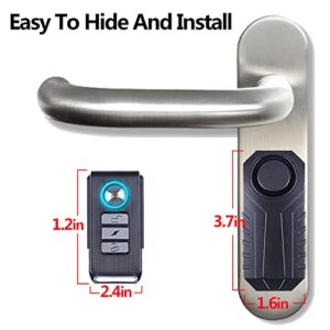 Upgraded Bike Alarm Waterproof with Remote, Vibration Motorcycle Bicycle/Door Burglar Alarm, Prevent Robbery and Door Prying, 113dB Loud, Adjustable Sensitivity, Scooter Accessories Vibration Sensors