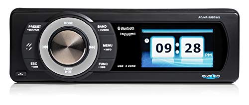 Aquatic AV AQ-MP-5UBT-HS Factory Harley Davidson Replacement AM/FM Radio Satellite Radio Ready