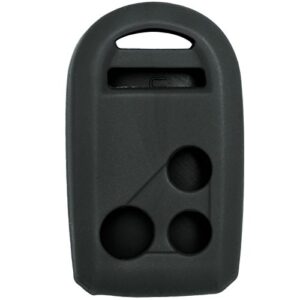 keyless2go replacement for new silicone cover protective case for honda goldwing remote key fob – black