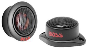boss audio systems tw12 car door tweeters – 200 watts max, 1 inch polyimide dome, use with speakers and stereo, sold in pairs