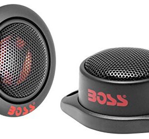 BOSS Audio Systems TW12 Car Door Tweeters - 200 Watts Max, 1 Inch Polyimide Dome, Use with Speakers and Stereo, Sold in Pairs