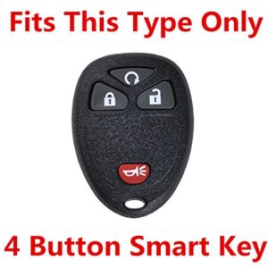 Rpkey Silicone Keyless Entry Remote Control Key Fob Cover Case protector Replacement Fit For Buick Cadillac Chevrolet GMC Pontiac Saturn Suzuki OUC60270 15913421