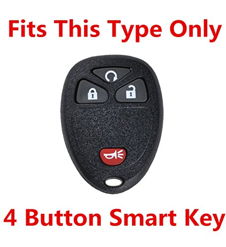 Rpkey Silicone Keyless Entry Remote Control Key Fob Cover Case protector Replacement Fit For Buick Cadillac Chevrolet GMC Pontiac Saturn Suzuki OUC60270 15913421