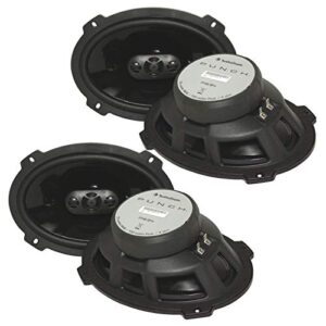 (4) rockford fosgate p1694 600 watt 6×9″ punch series 4-way car audio speakers – flexfit basket design – oem adapter plate included-pei dome tweeter-butyl midrange rubber surround