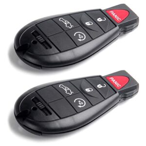 eccpp 2x key fob 08-15 for chrysler 300 for dodge challenger durango magnum for jeep grand cherokee keyless entry remote 56046639ac 56046639ad 56046639ae-433mhz