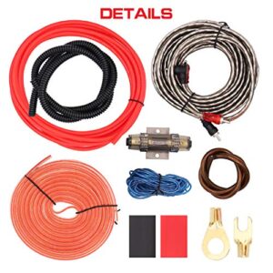 8 Gauge Car Amp Wiring Kit A Car Amplifier Installation Wiring Helps You Make Connections and Brings Power to Your Radio, Subwoofers Speakers