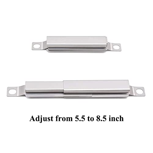 WALBZS Replacement Adjustable Crossover Channel/Tubes 5.5 up to 8.5 Inch for Nexgrill 720-0830h and Charbroil 463344116, 463241113, 463449914, 463436215, 463244011, Thermos 461442114 (4 Pcs)