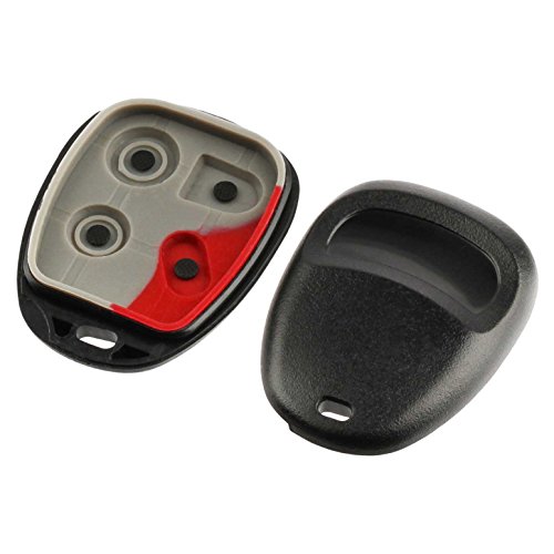 Key Fob Keyless Entry Remote Shell Case Pad fits Buick Century Lesabre Park Avenue/Cadilla CTS SRX/Chevy Monte Carlo/Oldsmobile Achieva Cutless/Pontiac Bonneville Grand Prix Sunfire/Saturn