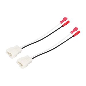 acropix car wiring harness speaker wire adapter fit for subaru impreza pack of 2 white