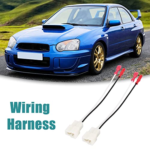 ACROPIX Car Wiring Harness Speaker Wire Adapter Fit for Subaru Impreza Pack of 2 White