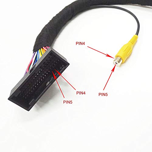 OCSTAR 54 Pin Apim Connector Sync 1 Ford Camera Input Harness Cable Extension on SYNC 2 or SYNC 3 with RCA Connector for Camera 35cm 14 inches