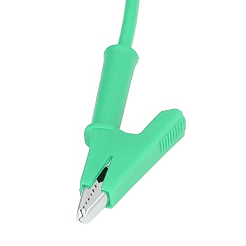 Clips Testing Cable, Dual Ended Crocodile Clip Test for Battery(green)