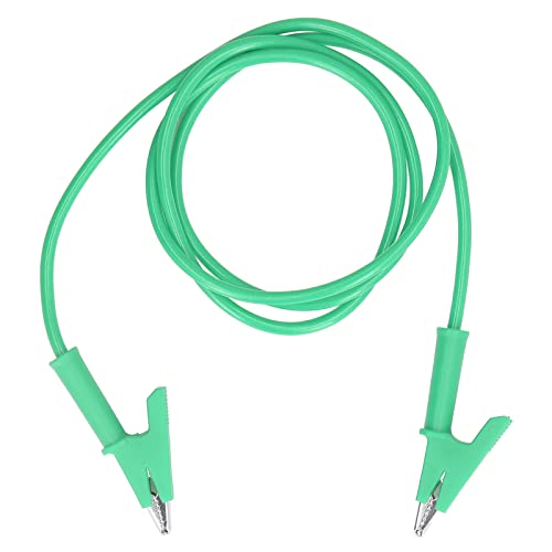 Clips Testing Cable, Dual Ended Crocodile Clip Test for Battery(green)