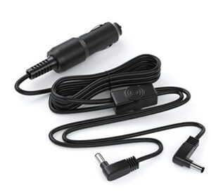 pwr extra long 12ft car-charger for philips portable dvd player dual-screens dc adapter auto power supply cord (dual)