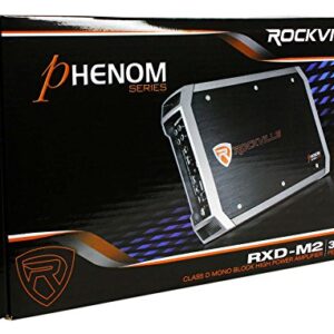 Rockville RXD-M2 3000 Watt/1500w RMS Mono Class D 1 Ohm Amplifier Car Stereo Amp