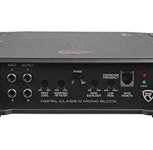 Rockville RXD-M2 3000 Watt/1500w RMS Mono Class D 1 Ohm Amplifier Car Stereo Amp