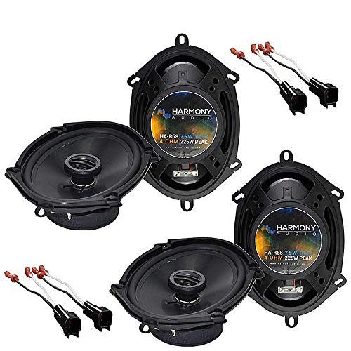 Harmony Audio Bundle Compatible with 2004-2008 Ford F-150 (2) HA-R68 5x7 6x8 New Factory Speaker Replacement Upgrade Package 225W Speakers with HA-725600 Speaker Replacement Harness