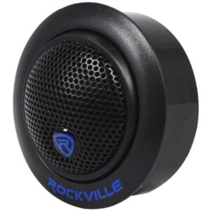 Pair Rockville RT6 240 Watt Car 1" Silk Dome Neo Swivel Tweeters+Crossovers , Black