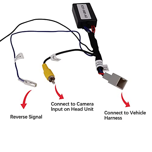 Citreal Factory Camera Adapter Vehicle 8-PIN Camera Retention Interface Harness Compatible with Mitsubishi 2013-UP Video Factory Adapter Camera Backup Camera