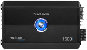 planet audio pl1600.4 4 channel car amplifier – 1600 watts, full range, class a/b, 2/8 ohm stable, mosfet power supply, bridgeable