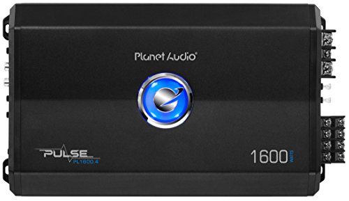 Planet Audio PL1600.4 4 Channel Car Amplifier - 1600 Watts, Full Range, Class A/B, 2/8 Ohm Stable, Mosfet Power Supply, Bridgeable