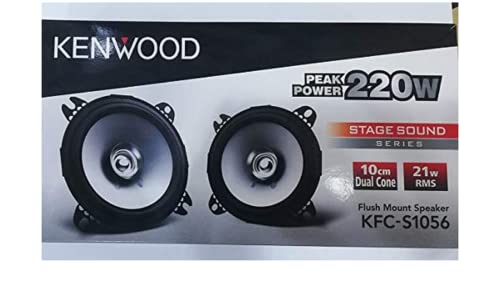 Kenwood KFC-1052S 4-Inch 110 Watt Max Power Dual Cone Speaker System