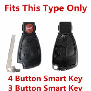 Rpkey Silicone Keyless Entry Remote Control Key Fob Cover Case protector Replacement Fit For Mercedes-Benz Class A C E S ML CLK SLK C200 E320 350 CLS IYZ3312