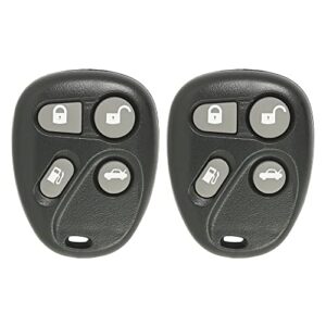 keyless2go replacement for new keyless entry 4 button remote car key fob for select deville eldorado seville that use fcc id kobut1bt 25656444 25656445 (2 pack)