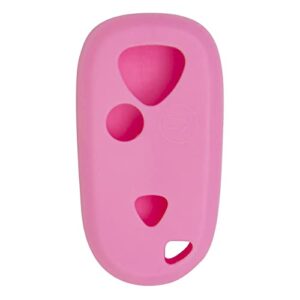 keyless2go replacement for new silicone cover protective case for remote key fobs with fcc e4eg8d-444h-a – pink