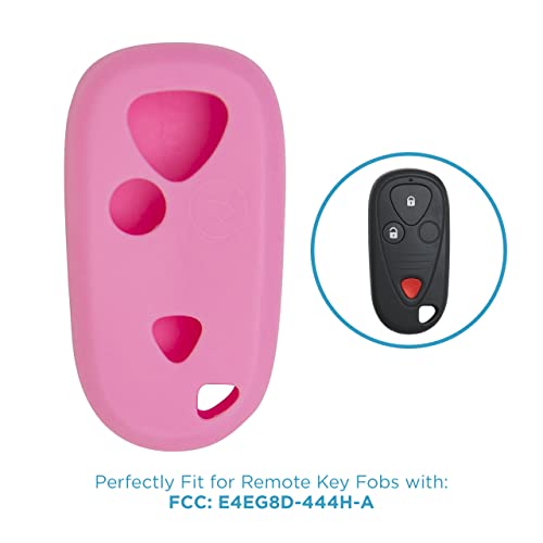 Keyless2Go Replacement for New Silicone Cover Protective Case for Remote Key Fobs with FCC E4EG8D-444H-A - Pink