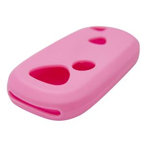 Keyless2Go Replacement for New Silicone Cover Protective Case for Remote Key Fobs with FCC E4EG8D-444H-A - Pink