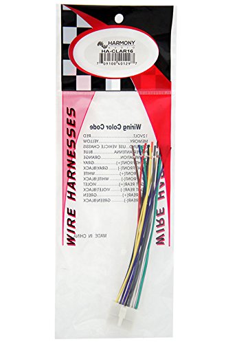 Compatible with Clarion DB455MC Aftermarket Stereo Radio Receiver Replacement Wire Harness Cable