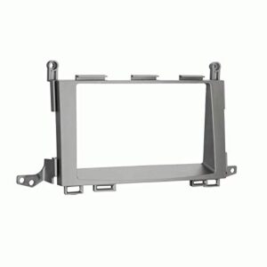 carxtc double din install car stereo dash kit for a aftermarket radio fits 2009-2015 toyota venza trim bezel is painted gray