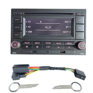 RCN210 Car Radio Stereo CD Player Built-in Bluetooth USB MP3 AUX SD for VW Polo 9N Golf R32 Jetta MK4 Passat B5 31G035185