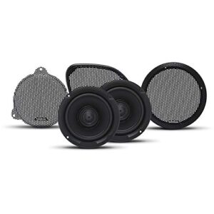 rockford fosgate tms65 power harley-davidson 6.5″ full range fairing/tour-pak speakers (2014+)