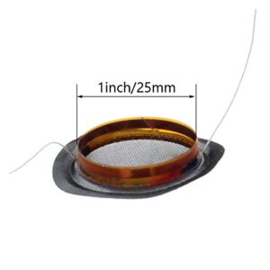 Fielect 25.5mm Tweeter Voice Coil Audio Speaker High Tone Silk Dome Tweeter Accessory for Audio Replacement 4Pcs