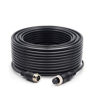 ZEROXCLUB 50FT 15M Video Cable for Backup Camera of 4pin Interface for ERY01/SY01/BY701A/BY702A/BY902A/BY904A/BY102A/BY104A/BY702