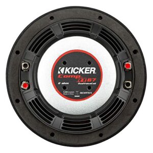 KICKER CompRT 6.75"(165mm) Subwoofer, DVC, 2-ohm, RoHS Compliant