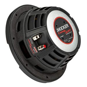 KICKER CompRT 6.75"(165mm) Subwoofer, DVC, 2-ohm, RoHS Compliant