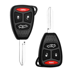 key fob keyless entry remote fit for chrysler 300 2005-2007, aspen 2007-2009, dodge charger 2006-2007, durango 2007-2009, jeep commander 2006-2007, grand cherokee 2005-2007 (kobdt04a, oht692427aa)