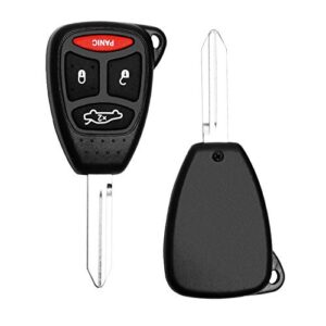 Key Fob Keyless Entry Remote Fit for Chrysler 300 2005-2007, Aspen 2007-2009, Dodge Charger 2006-2007, Durango 2007-2009, Jeep Commander 2006-2007, Grand Cherokee 2005-2007 (KOBDT04A, OHT692427AA)