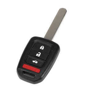 x autohaux keyless entry remote car key fob 433mhz 4 button mlbhlik6-1ta for honda accord 2016 2017 for honda civic 2016-2020