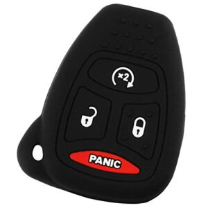 Key Fob Keyless Entry Remote Cover Protector for Jeep Dodge Chrysler (KOBDT04A) Remote Start