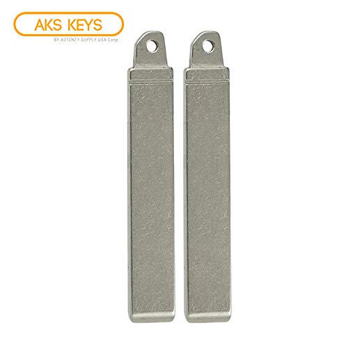 AKS Keys New Uncut Remote Flip Key Blade Insert Compatible with Kia - SY5JFRGE04 (2 Pack)