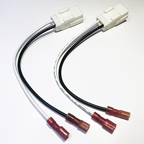 2 Pack Wrangler Speaker Harness Compatible with Jeep Dodge Durango Dakota Charger Ram Speaker Wire Adapter Door Front Rear Chrysler Speaker Wire Harness Adapter Connector Plug 72-6514