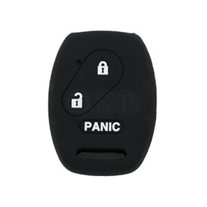 segaden silicone cover protector case holder skin jacket compatible with honda 2+1 button remote key fob cv2204 black
